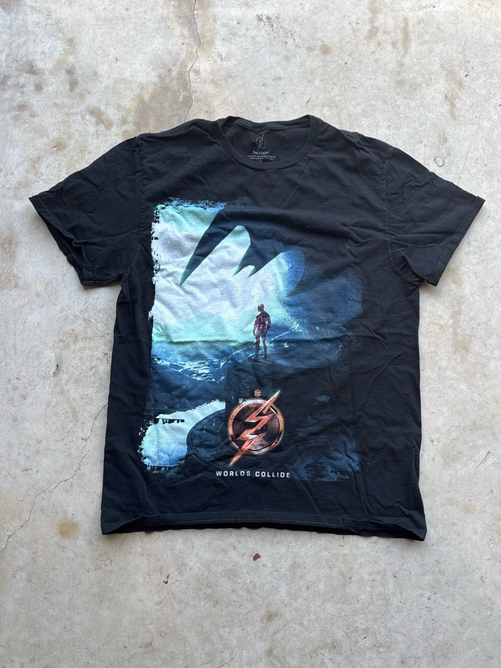 The Flash worlds collide t-shirt